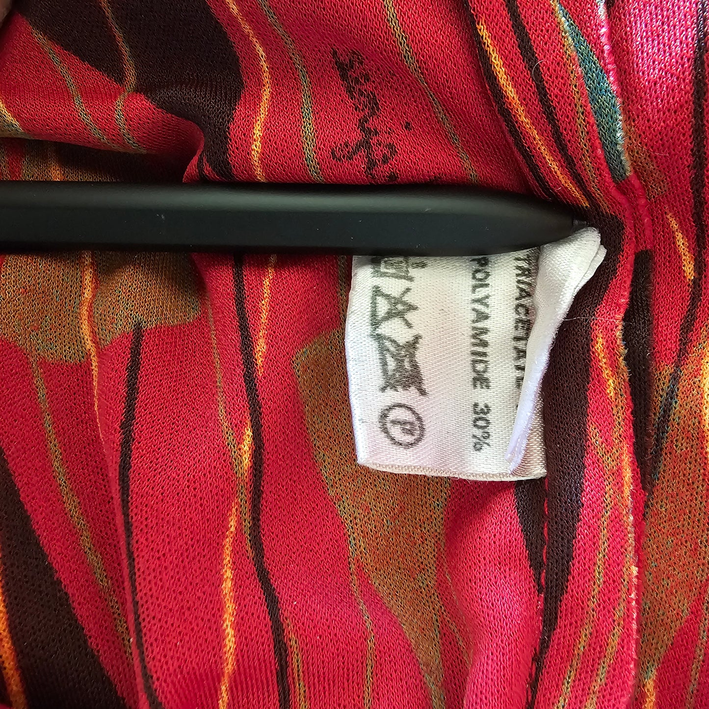 Rauður Virginie de Paris kjóll - medium