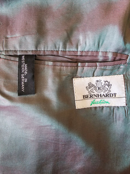 Tvíhnepptur vintage Bernhardt Fashion ullarblazer - XL
