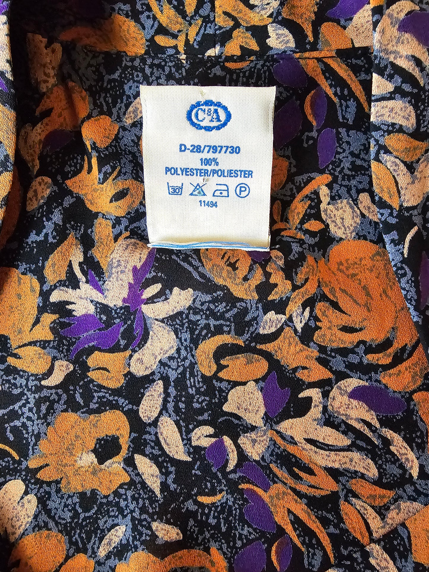 Vintage Yessica 80s blússa - M