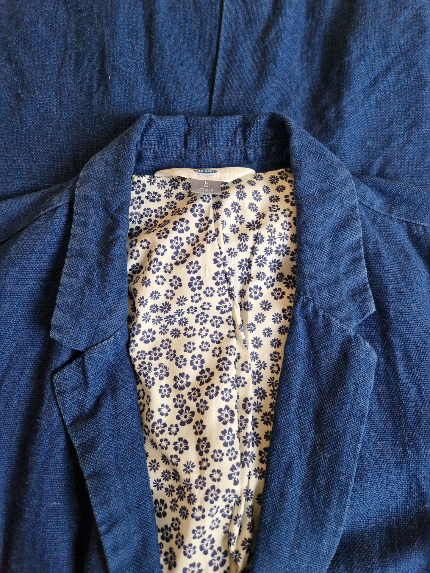 Blár hörjakki frá Old Navy - L