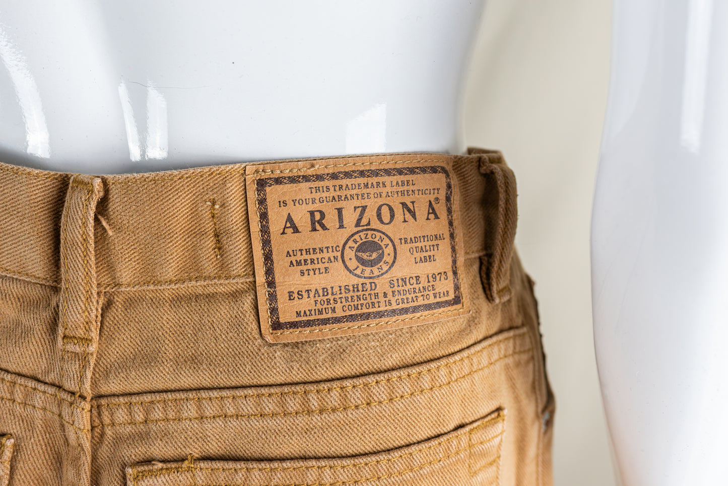 Arizona vintage brúnar gallabuxur - xsmall