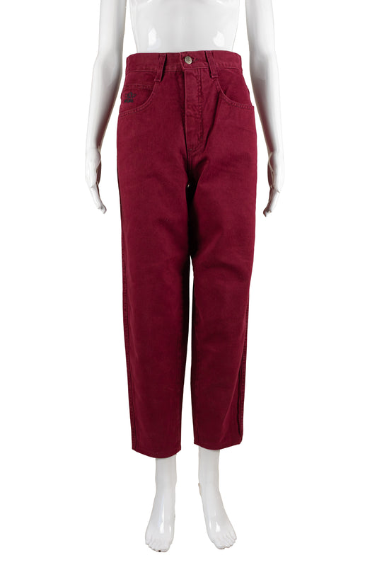 Angels vintage rauðar gallabuxur - xsmall