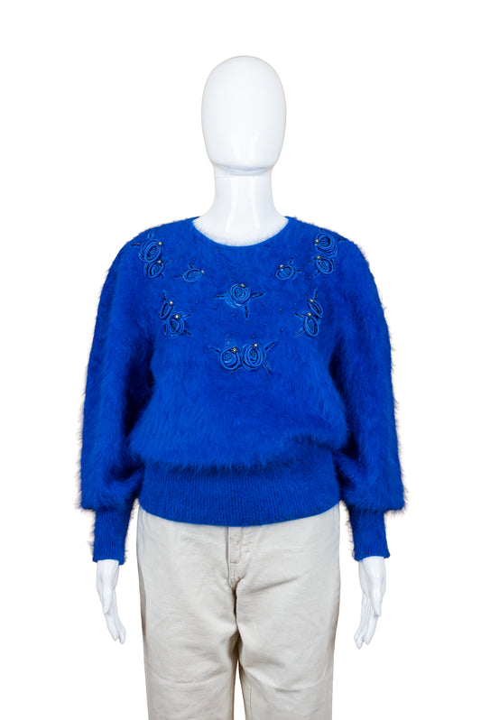 Large Sun 80s angórupeysa - Medium