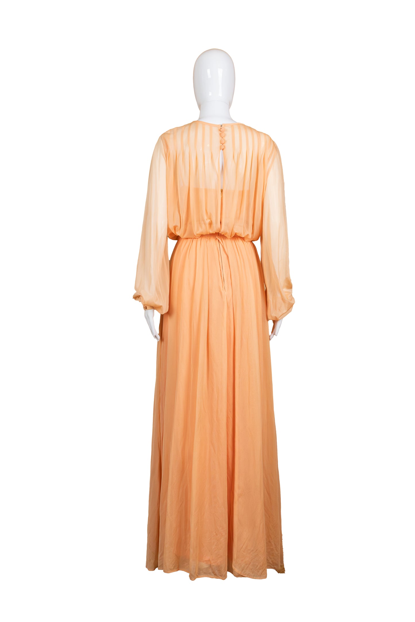 Laborn vintage 70s síðkjóll - XL