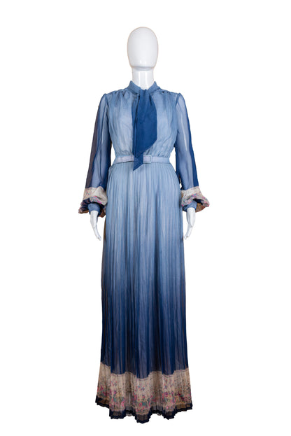 C&A vintage 70s síðkjóll - XS