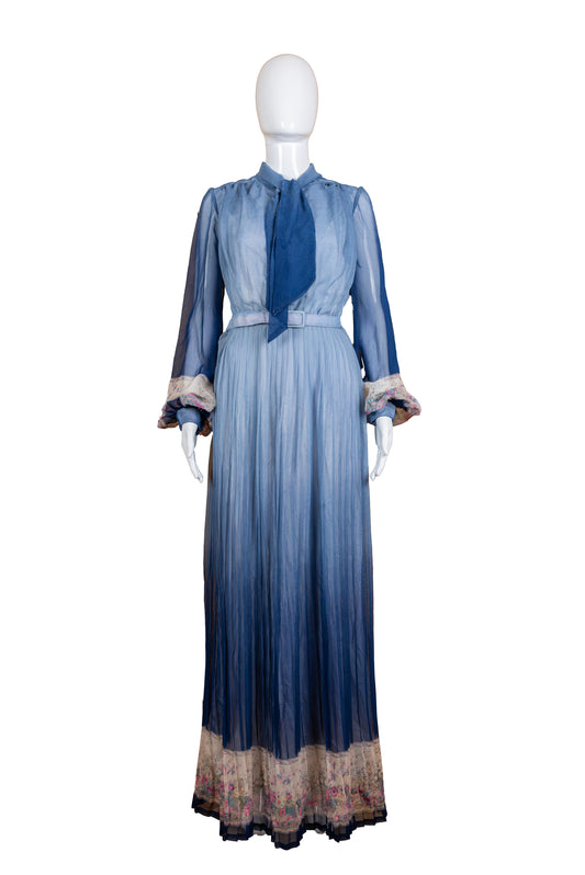 C&A vintage 70s síðkjóll - XS