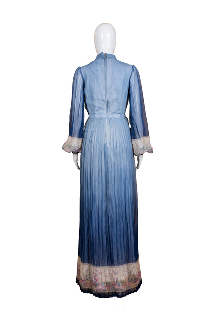 C&A vintage 70s síðkjóll - XS