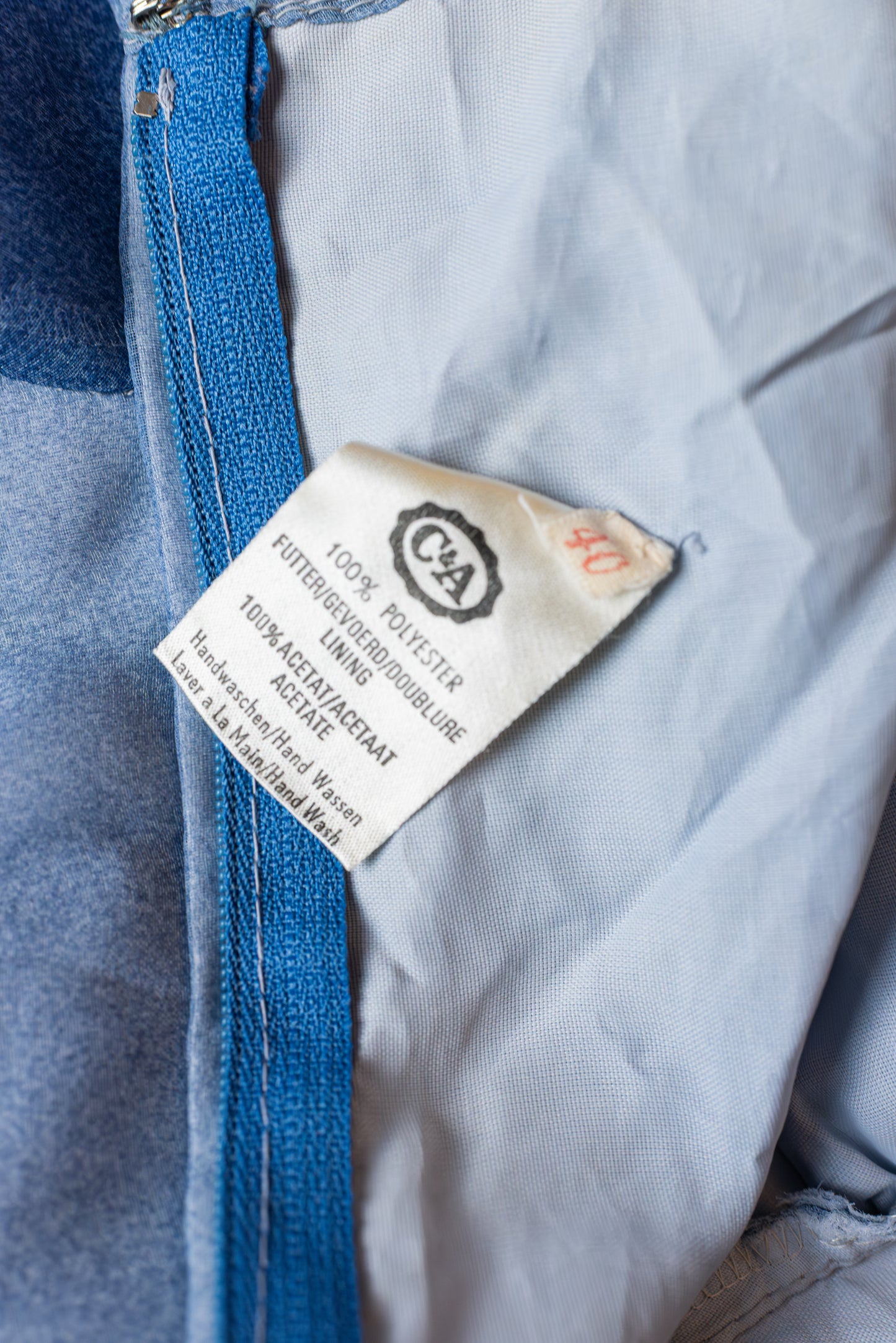 C&A vintage 70s síðkjóll - XS