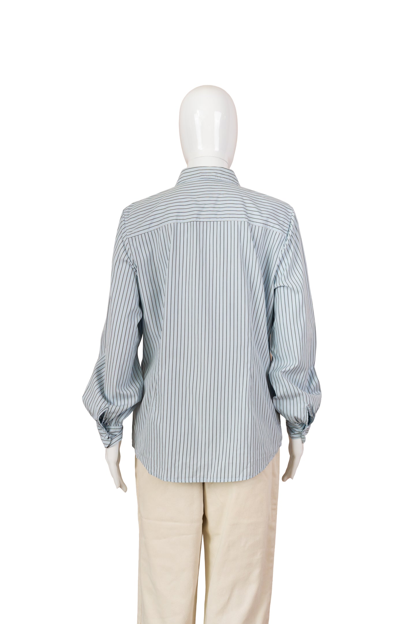 Tommy Hilfiger bláröndótt skyrta - medium