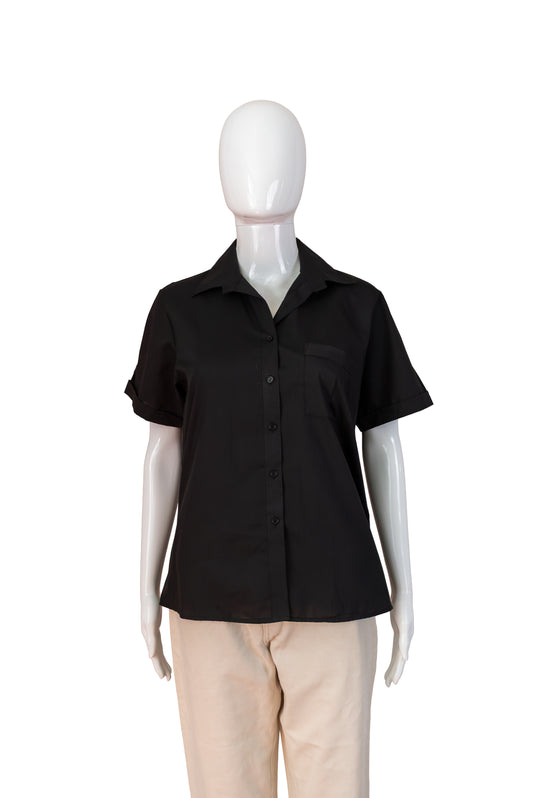 C&A svört vintage skyrta - Small