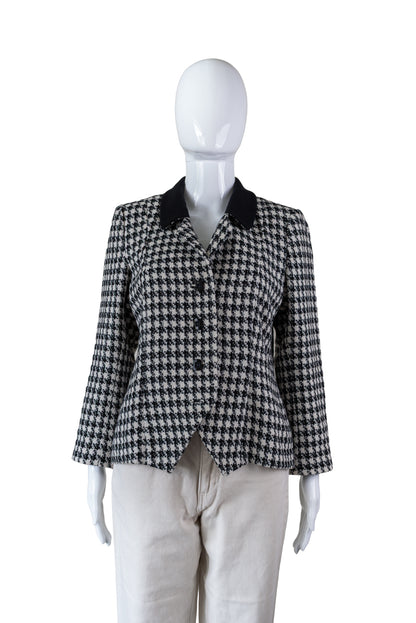 Ómerktur köflóttur blazer - small