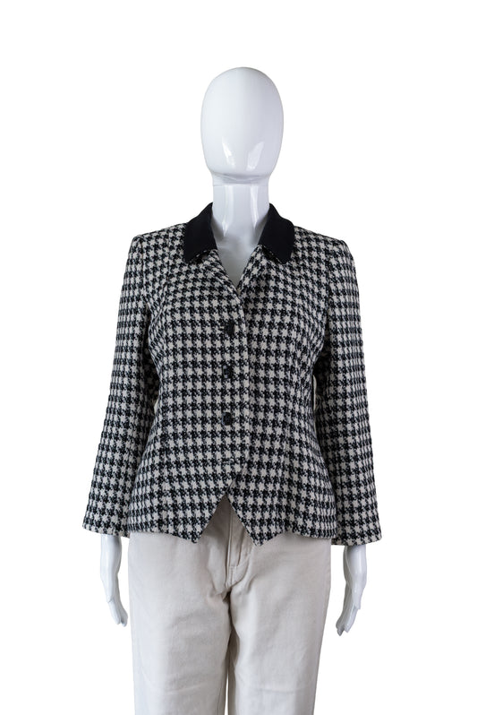 Ómerktur köflóttur blazer - small