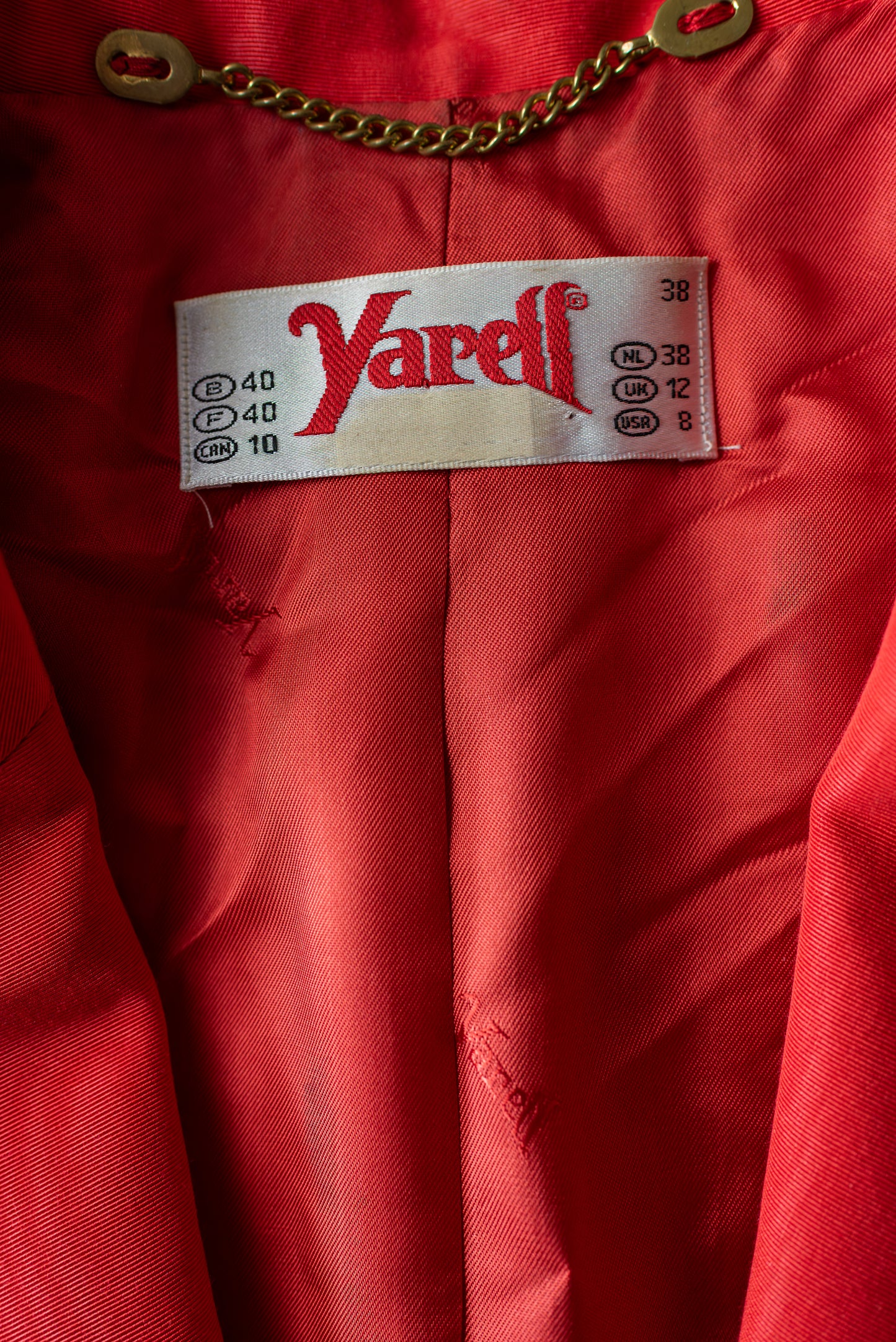 Yarell rauður vintage jakki - small