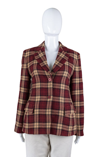 Marc Aurel köflóttur blazer - small