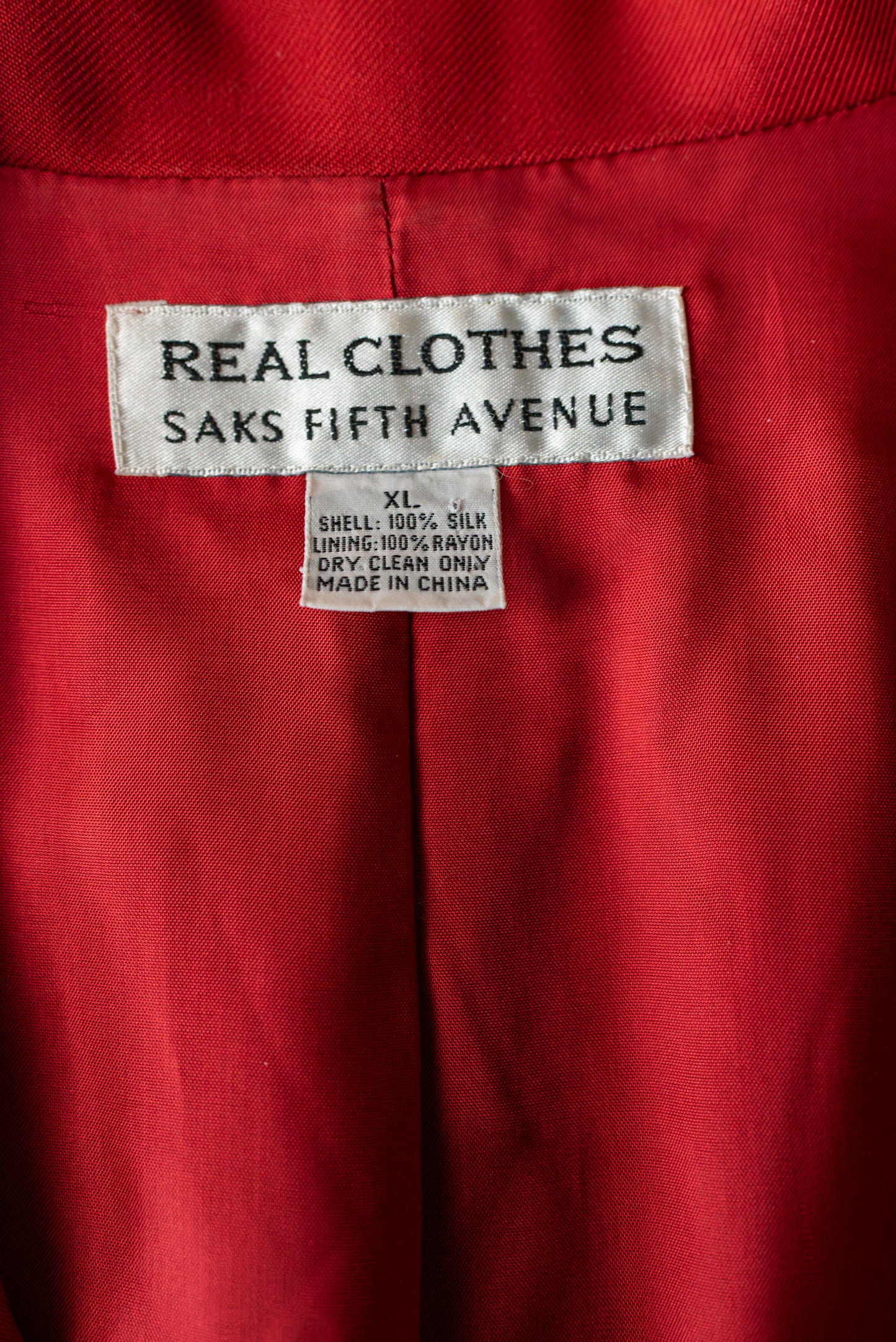 Real Clothes Saks Fifth Avenue silki blazer - xlarge