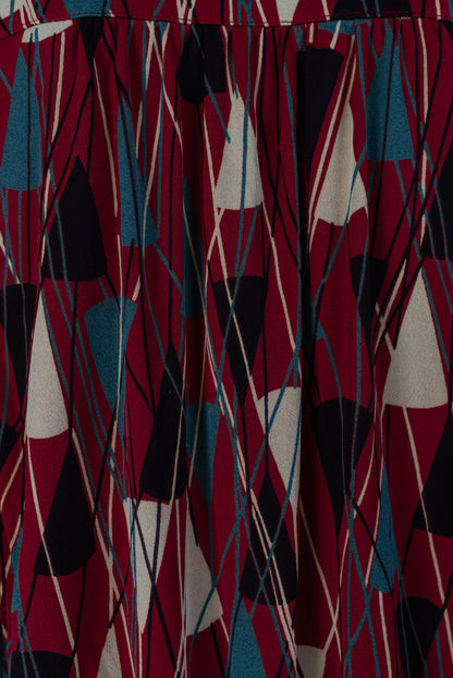 Rauður Virginie de Paris kjóll - medium