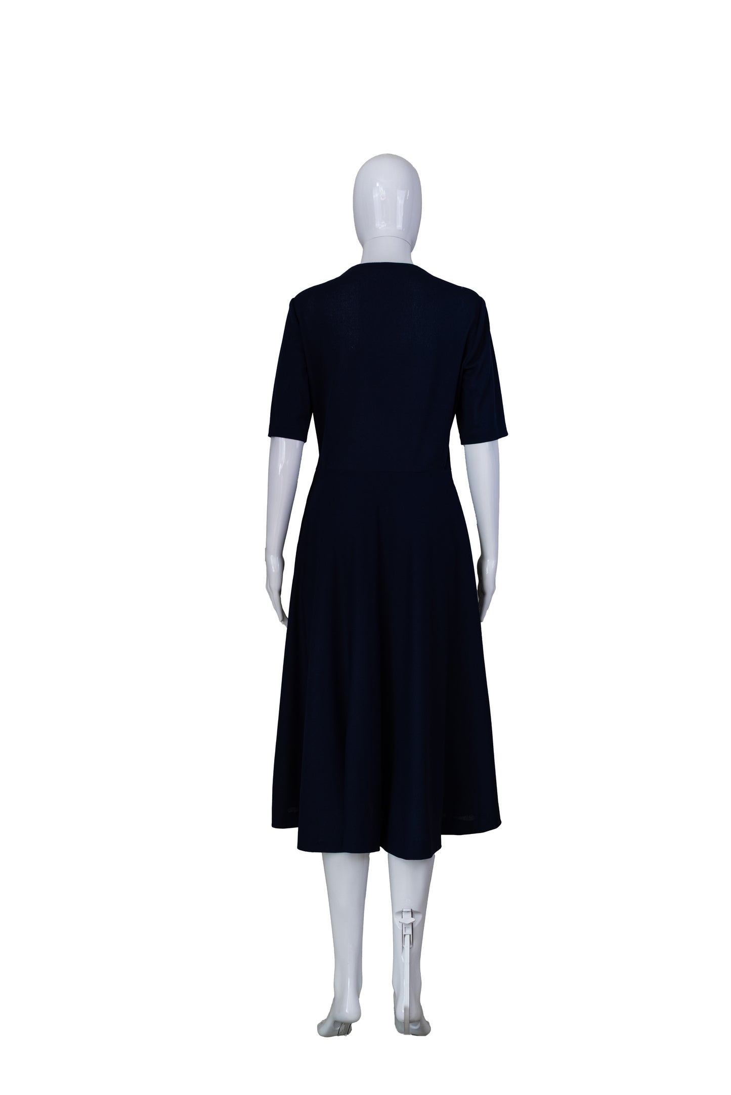 Dökkblár 80s kjóll - small