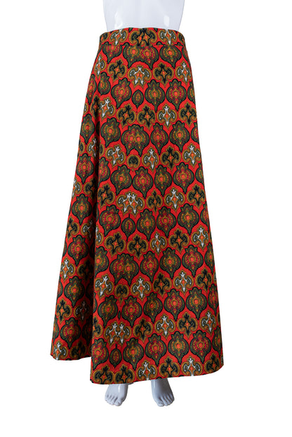 MS vintage 70s síðpils - xsmall