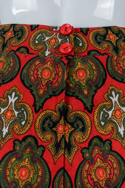 MS vintage 70s síðpils - xsmall