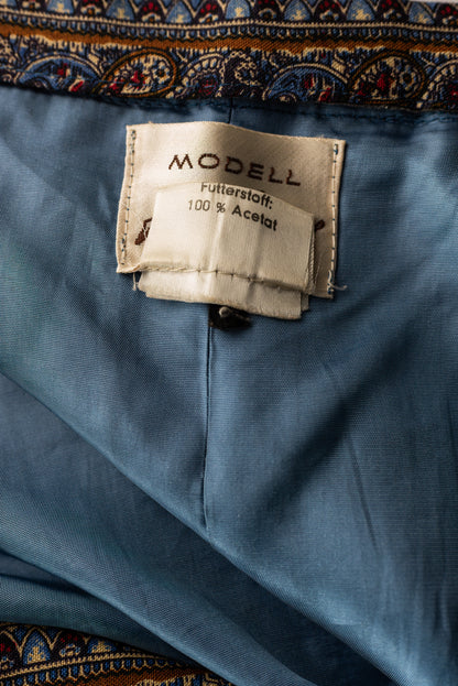 Marglitt vintage 70s ullar síðpils - medium