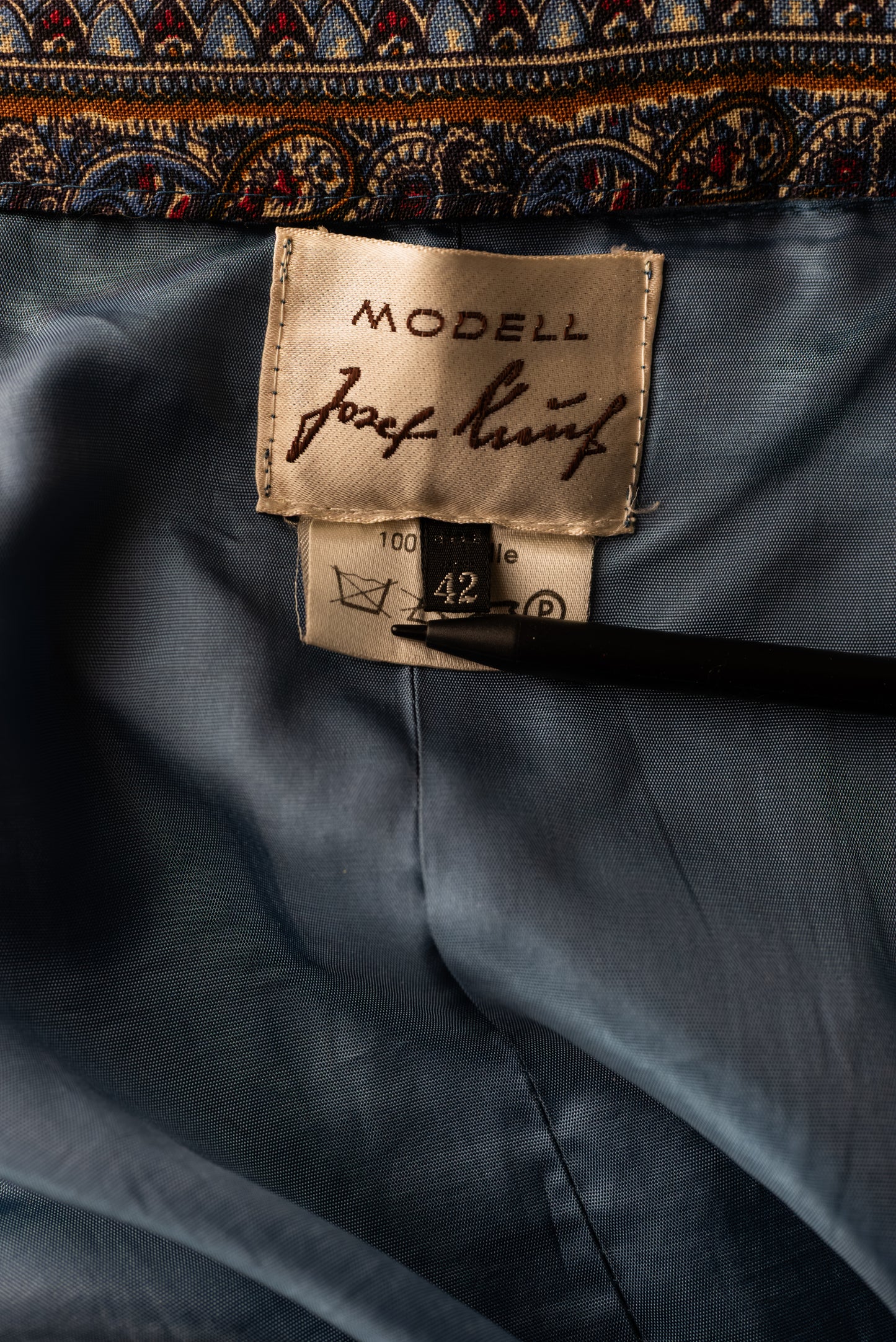 Marglitt vintage 70s ullar síðpils - medium