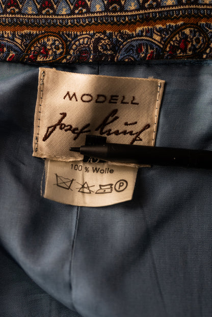 Marglitt vintage 70s ullar síðpils - medium