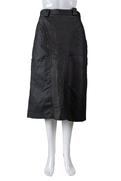 Betty Barclay vintage leðurpils - small