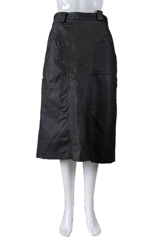 Betty Barclay vintage leðurpils - small