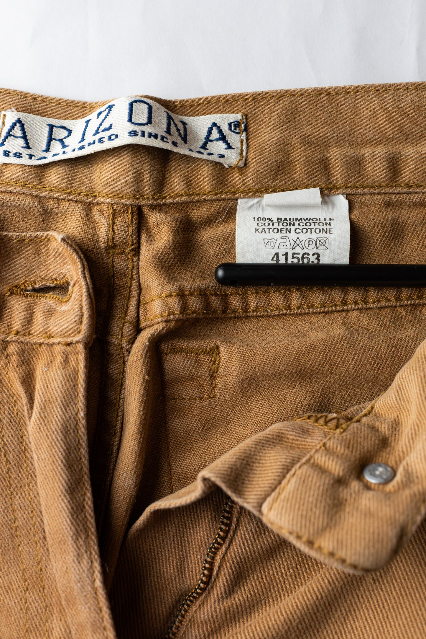 Arizona vintage brúnar gallabuxur - xsmall