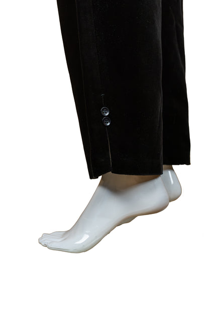 Ómerktar vintage 80s flauelsbuxur - Small