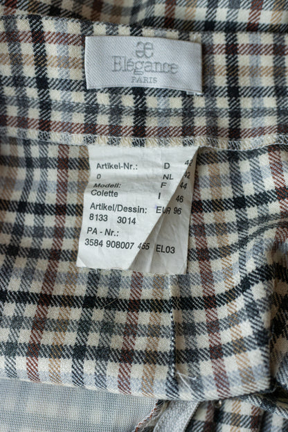 Ae Elégance Paris köflóttar buxur - Medium