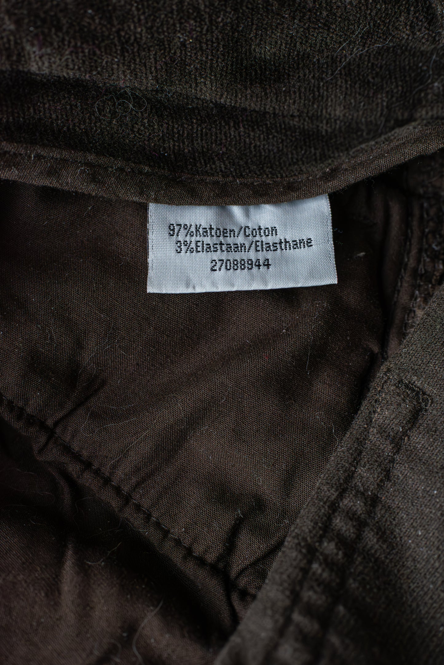 Vintage útvíðar brúnar flauelsbuxur - medium