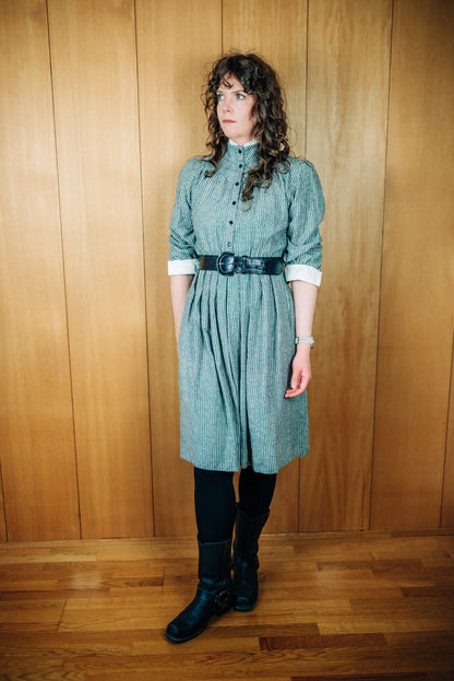 Yessica grár ullarkjóll - medium