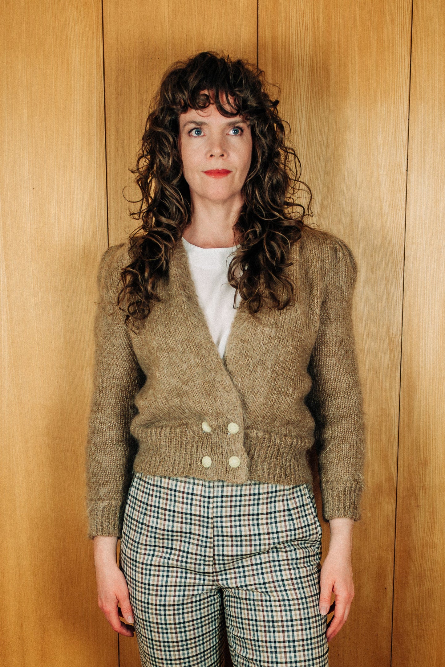 Vintage Natacha mohair peysa - medium
