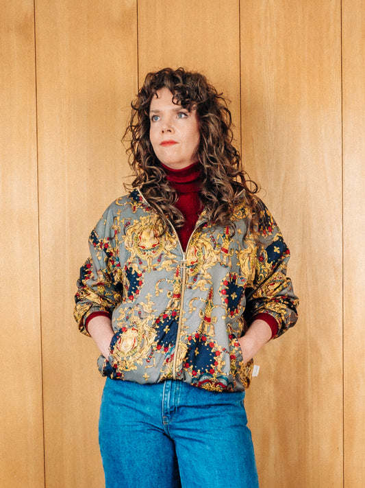 Vintage Pierre Cardin bomber jakki - M/L