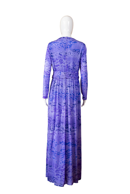 Fink Modell vintage 70s síðkjóll - XL