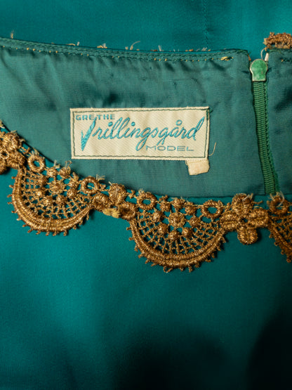 Vintage Grethe Frillingsgård 60s kokteilkjóll - Small