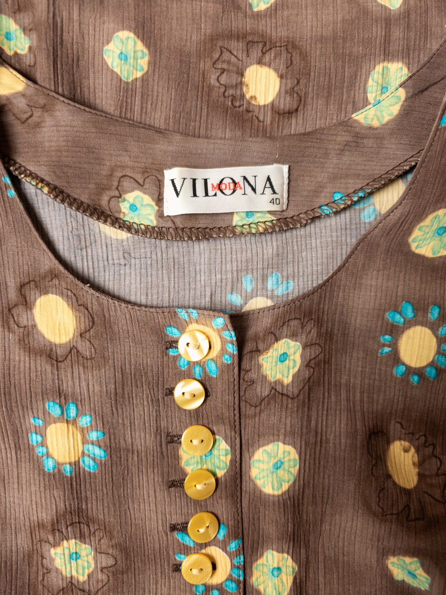 Vilona vintage 90s kjóll - Medium