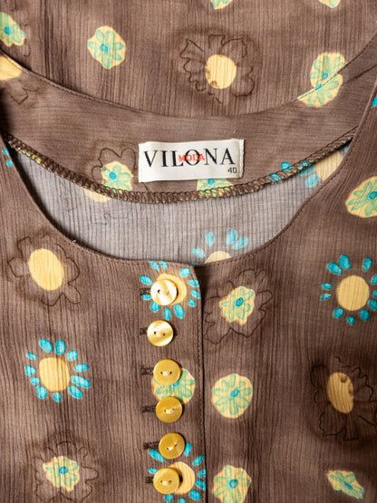Vilona vintage 90s kjóll - Medium