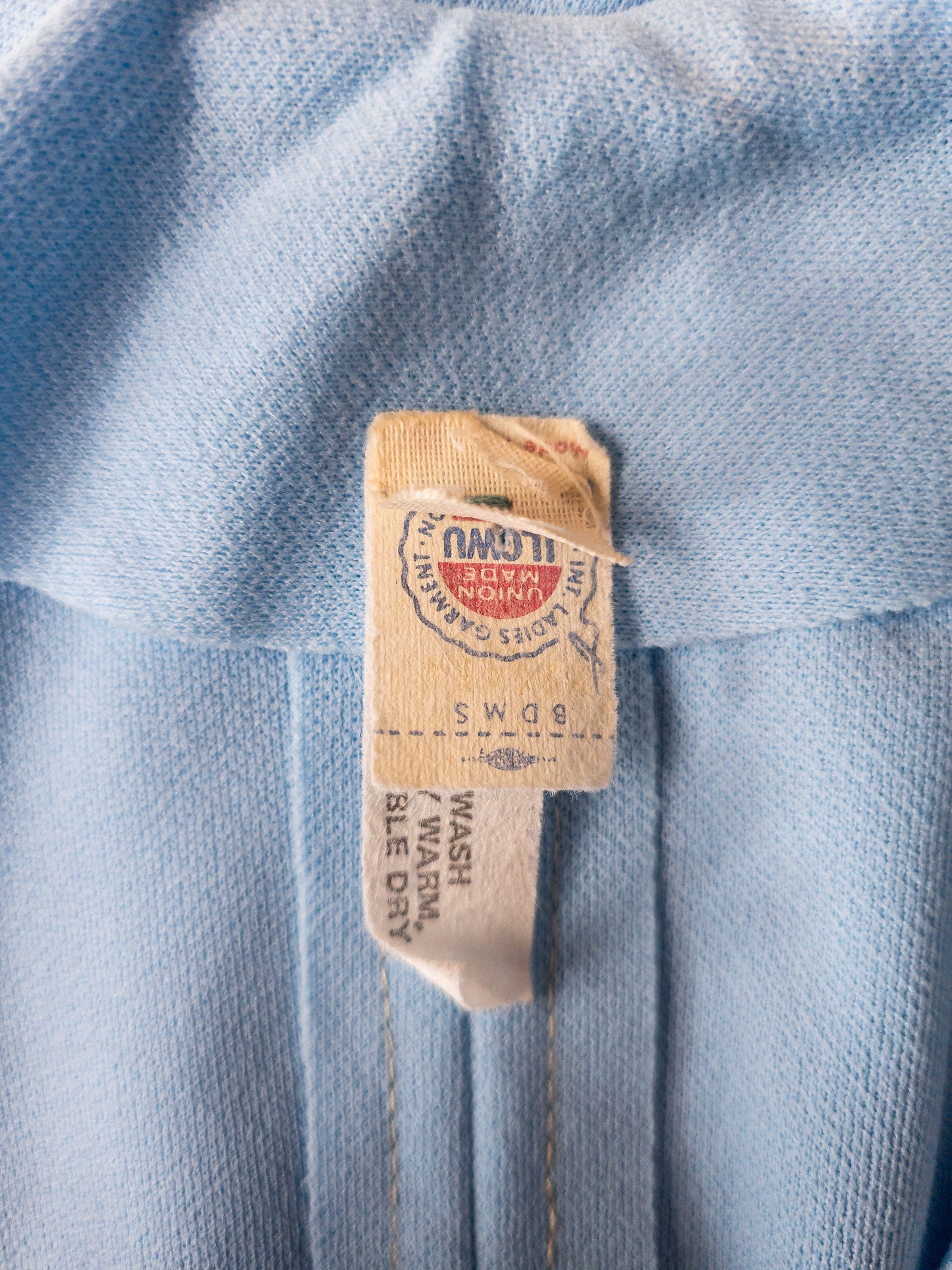 Ljósblár vintage 60s síðkjóll - S/M