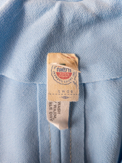 Ljósblár vintage 60s síðkjóll - S/M