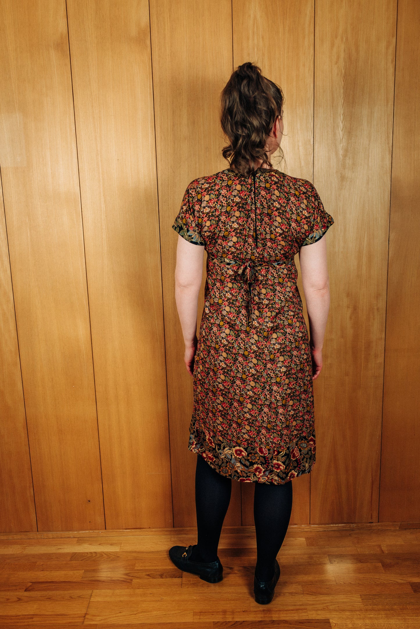 Ómerktur vintage 70s blómakjóll - Medium