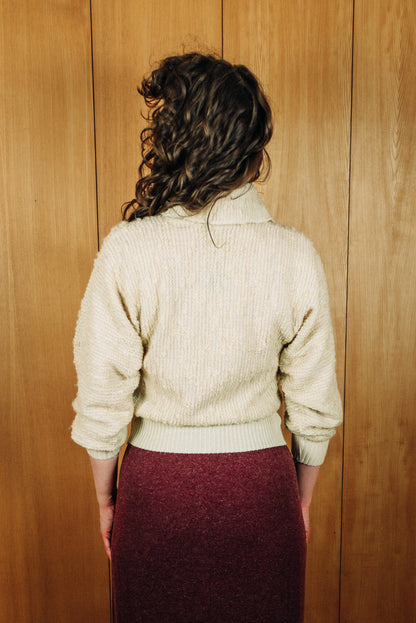 C&A vintage prjónapeysa með rúllukraga - S/M