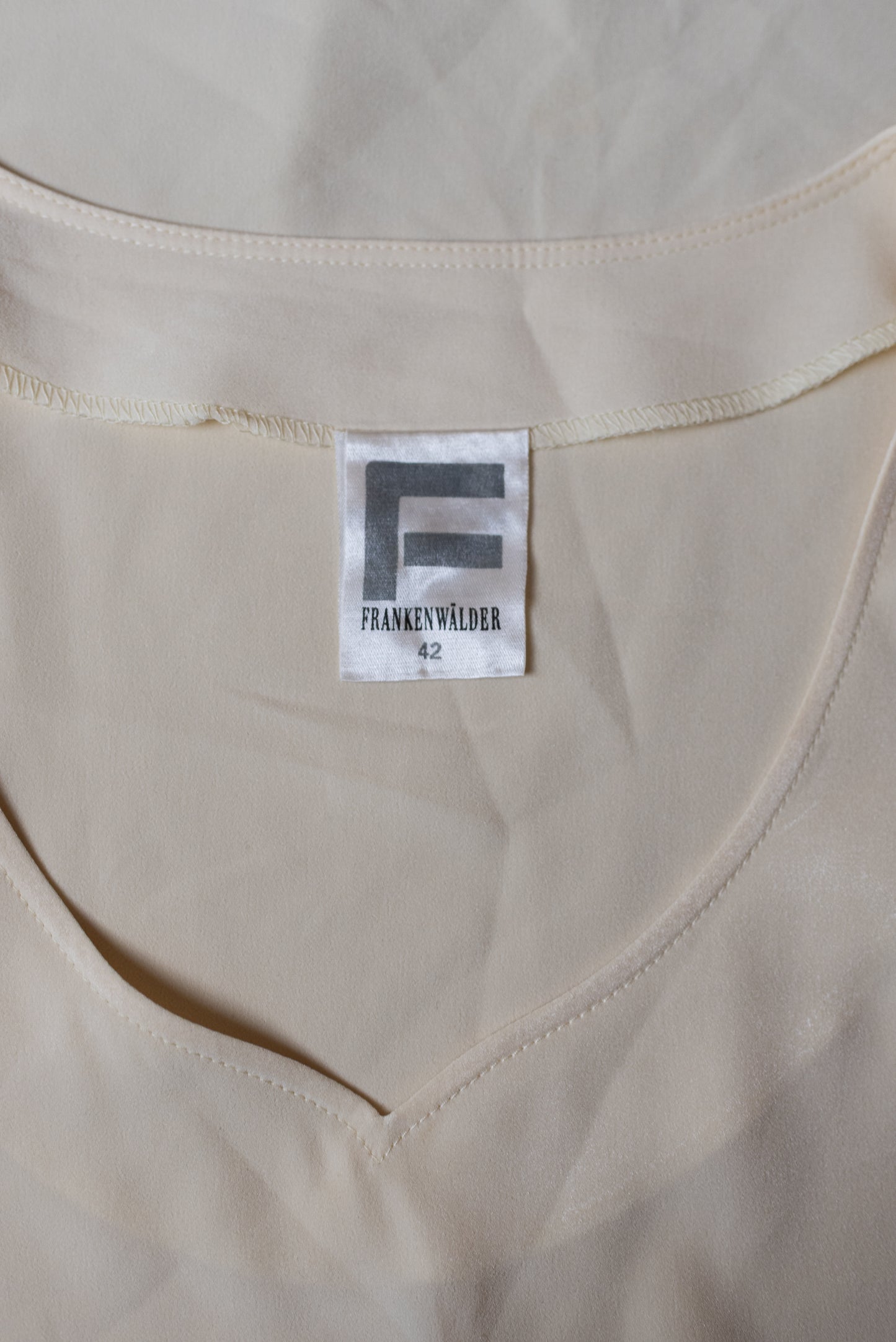 Frankenwalder vintage hvítur toppur - M/L