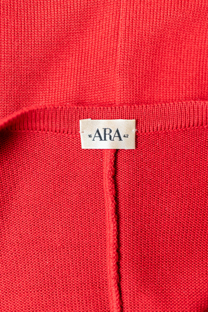 Vintage Ara síð 80s/90s ullarpeysa - M