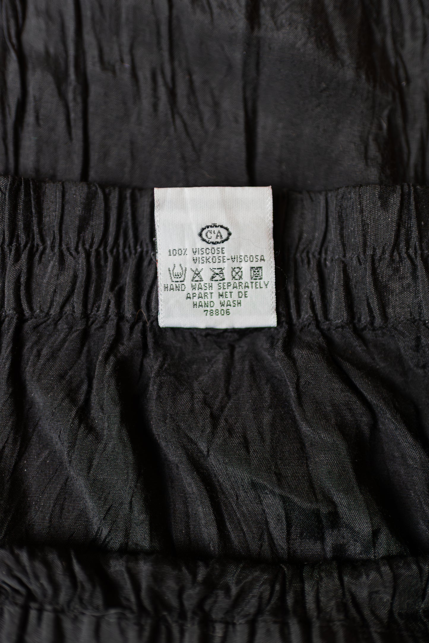 C&A Ecco svart síðpils - L/XL