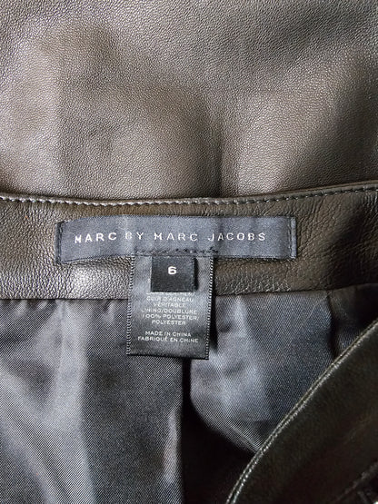 Svart leðurpils frá Marc by Marc Jacobs - S/M