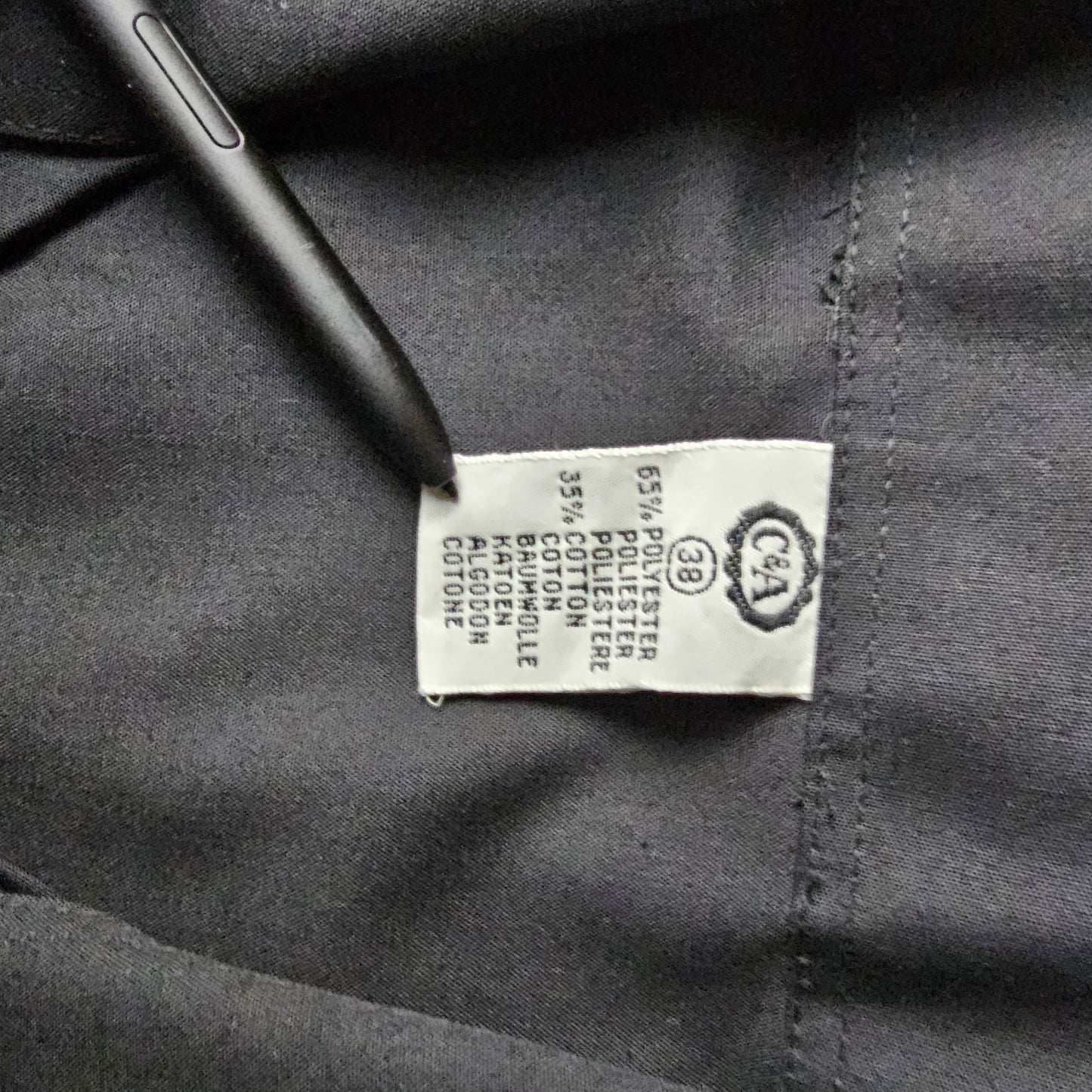 C&A svört vintage skyrta - Small