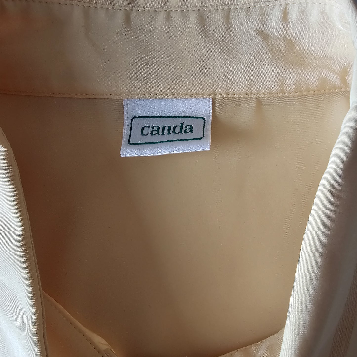 Canda ljósgul vintage blússa - XXL