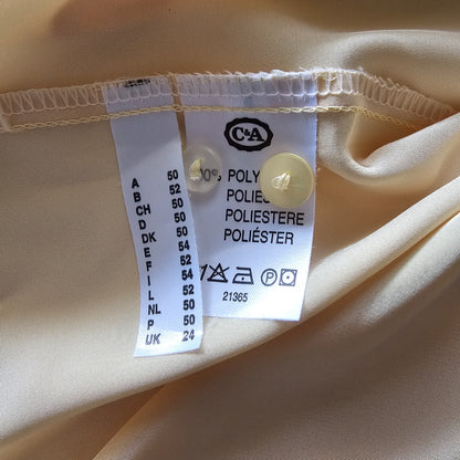 Canda ljósgul vintage blússa - XXL
